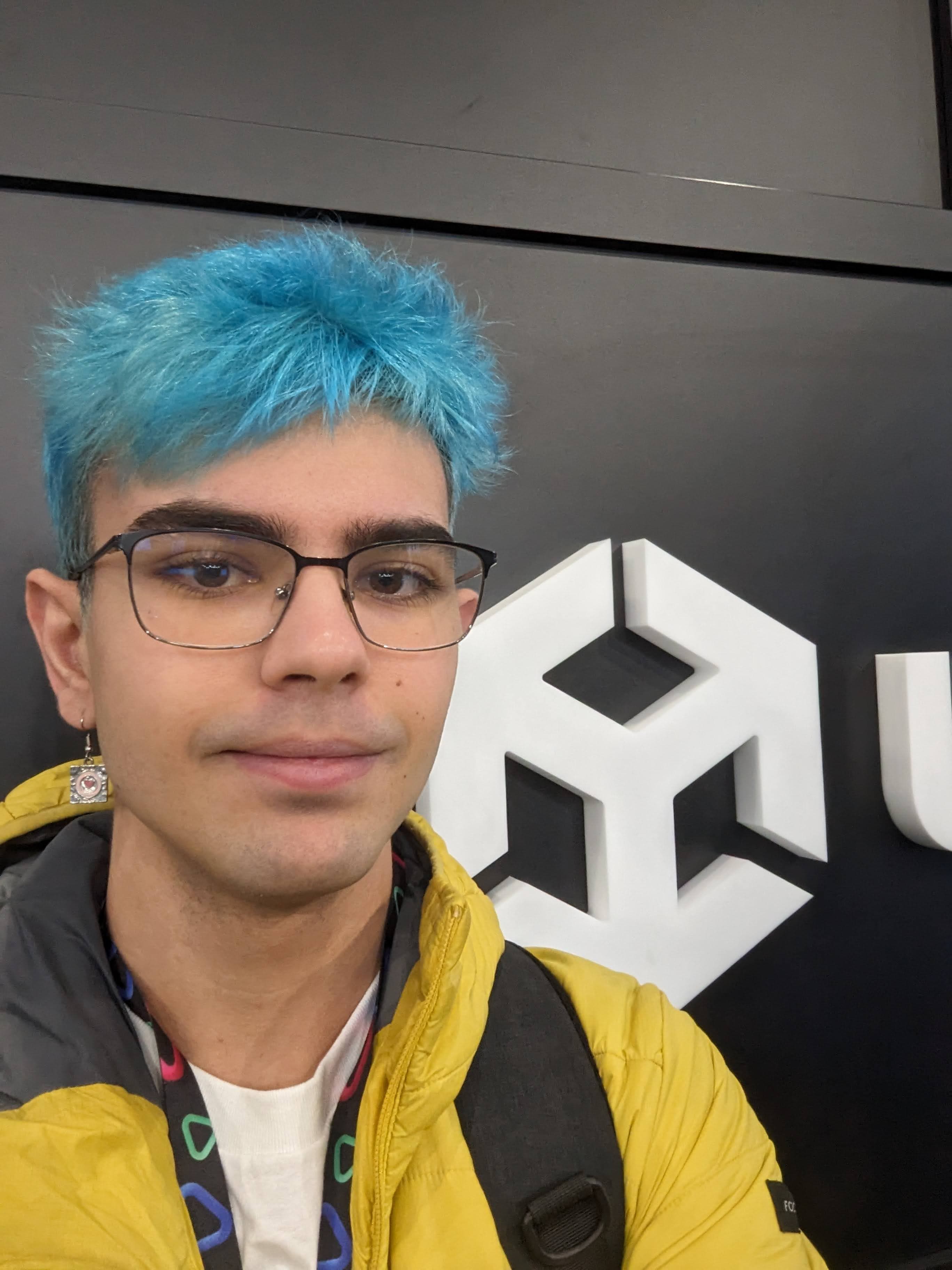 Joel in the MWC Unity stand